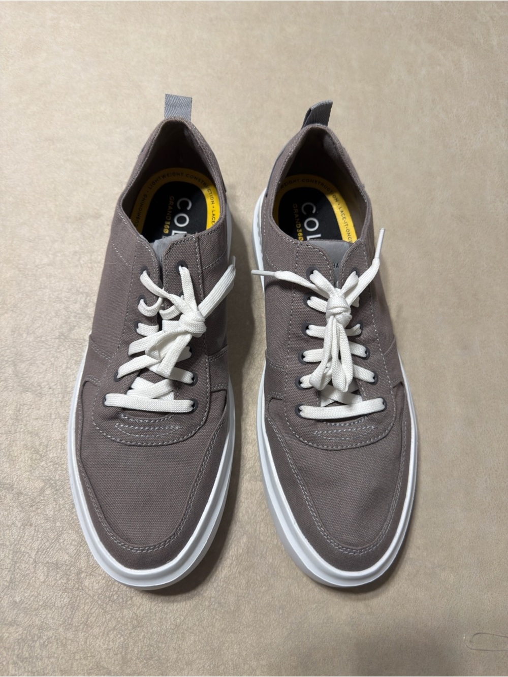 Cole Haan GrandPro Rally Court Canvas Sneakers Shoes Men's Size 10.5  M Gray